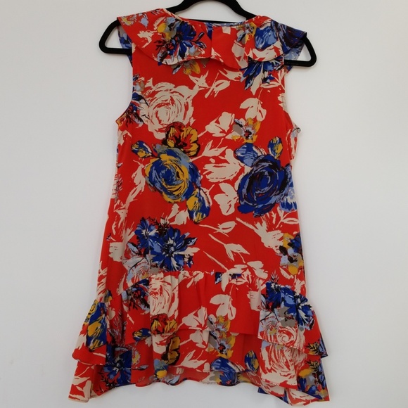 Oversized floral mini dress - Picture 4 of 4